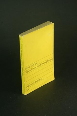Seller image for Theorie des modernen Dramas. for sale by Steven Wolfe Books