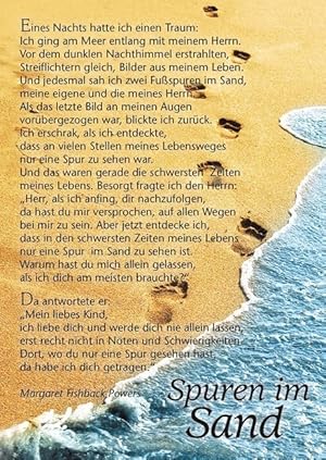 Spuren im Sand, 12 Postkarten