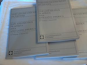 Bild des Verkufers fr 21 Jahrgang 1988 -(- Verfassung und Recht in bersee : VR = World comparative law : WCL. Hamburger Gesellschaft fr Vlkerrecht und Auswrtige Politik e.V. im Institut fr Internationale Angelegenheiten der Universitt Hamburg in Verbindung mit dem Institut fr Afrika-Kunde, dem Institut fr Asien-Kunde, dem Institut fr Iberoamerika-Kunde und dem Deutschen Orient-Institut / Beih.: Ver zum Verkauf von Versandhandel Rosemarie Wassmann