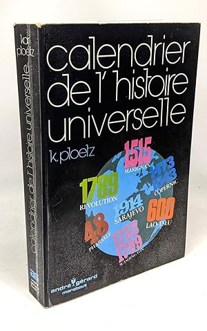 Seller image for Calendrier de l'histoire universelle for sale by crealivres