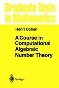 Image du vendeur pour A Course in Computational Algebraic Number Theory mis en vente par moluna