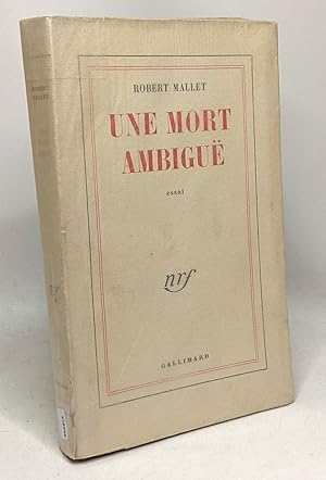 Seller image for Une mort ambigu for sale by crealivres