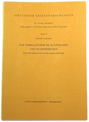 Das Verbalsystem im Ägyptischen und im Semitischen : zur Grundlegung e. Aspekttheorie. (=Göttinge...