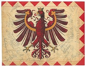 TIROL. - Wappen. Der Gold gekrönte und bewehrte Tiroler Adler mit goldenen Flügelspangen. Recto u...