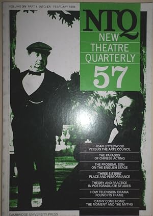 NTQ. New Theatre Quarterly. Number 57. Volume XV Par 1. February 1999.