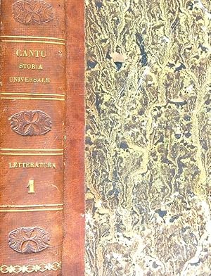 Bild des Verkufers fr Storia Universale. Letteratura. Tomo 1 zum Verkauf von Librodifaccia