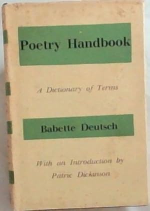 Bild des Verkufers fr Poetry Handbook: A Dictionary of Term zum Verkauf von Chapter 1