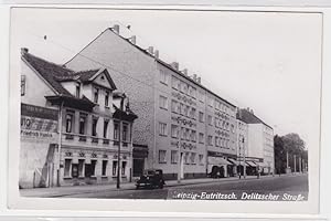 87097 Foto Ak Leipzig Eutritzsch Delitzscher Strasse um 1930