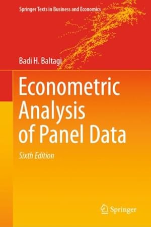 Image du vendeur pour Econometric Analysis of Panel Data mis en vente par GreatBookPrices