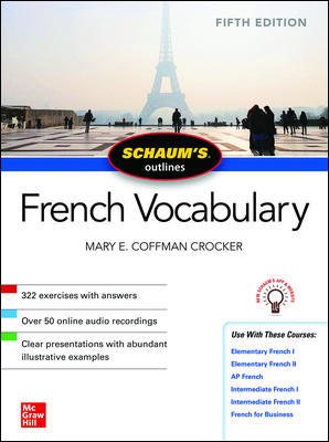 Image du vendeur pour Schaum's Outline French Vocabulary mis en vente par GreatBookPrices