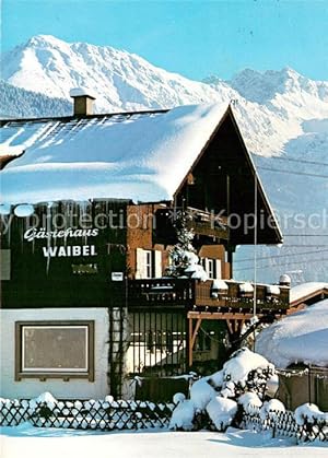 Bild des Verkufers fr Postkarte Carte Postale 73704645 Fischen Allgaeu Gaestehaus Waibel Winter in den Allgaeuer Alpen Fischen zum Verkauf von Versandhandel Boeger