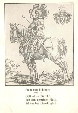 Bild des Verkufers fr Postkarte Carte Postale 73705598 Ebernburg Franz von Sickingen Ebernburg zum Verkauf von Versandhandel Boeger