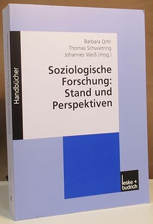 Immagine del venditore per Soziologische Forschung: Stand und Perspektiven. Ein Handbuch. venduto da Dieter Eckert