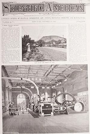 "A Model Electric Railway Plant " / [in] / Scientific American / A Weekly Journal Of Practical In...