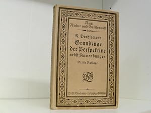 Seller image for Grundzge der Perspektive nebst Anwendungen. Mit 91 Figuren und 11 Abbildungen. for sale by Book Broker