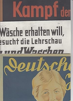 Werbung im Nationalsozialismus, 1933-1945. Konvolut aus 3 Faksimiles.
