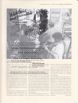 Bild des Verkäufers für Jagd nach dem Glück: Lotto und Gewinnspiele. Pergamin-Folie. Deutschland Archiv - 1945 bis heute. zum Verkauf von Fundus-Online GbR Borkert Schwarz Zerfaß