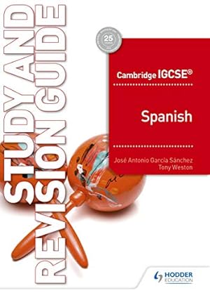 Imagen del vendedor de Cambridge IGCSEâ ¢ Spanish Study and Revision Guide [Soft Cover ] a la venta por booksXpress