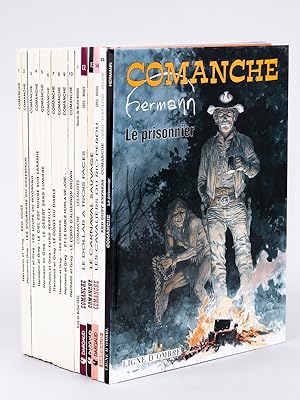 Bild des Verkufers fr Comanche (15 Tomes - Complet. On joint HS 2 : Le Prisonnier) Tome 1 : Red Dust ; 2 : Les Guerriers du dsespoir ; 3 : Les loups du Wyoming ; 4 : Le ciel est rouge sur Laramie ; 5 : Le dsert sans lumire ; 6 : Furie rebelle ; 7 : Le doigt du diable ; 8 : Les shriffs ; 9 : Et le diable hurla de joie. ; 10 : Le corps d'Algernon Brown ; 11 : Les fauves ; 12 : Le dollar a trois faces ; 13 : Le carnaval sauvage ; 14 : Les Cavaliers du Rio perdu ; 15 : Red Dust Express ; HS 2 : Le Prisonnier zum Verkauf von Librairie du Cardinal