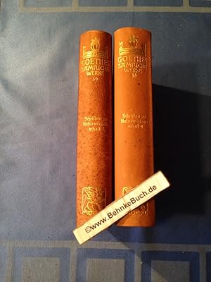 Immagine del venditore per Goethes Smtliche Werke. Hier Band 39-40. Schriften zur Naturwissenschaften I+II. Jubilums-Ausgabe. (2 Bnde von 40) venduto da Antiquariat BehnkeBuch