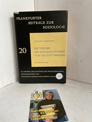 Imagen del vendedor de Die Theorie des sozialen Systems von Talcott Parsons. Eine krittische Analyse. a la venta por Antiquariat Jochen Mohr -Books and Mohr-