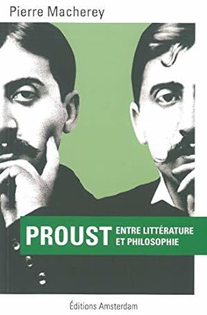 Bild des Verkufers fr Proust : Entre littrature et philosophie zum Verkauf von JLG_livres anciens et modernes