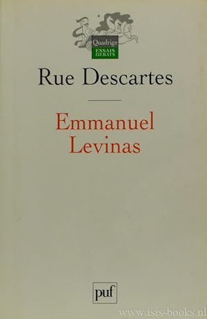 Imagen del vendedor de Rue Descartes. Collge international de philosophie. Emmanuel Levinas. a la venta por Antiquariaat Isis