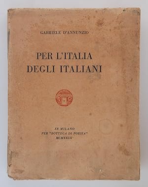 Immagine del venditore per Per l'Italia degli Italiani venduto da FABRISLIBRIS