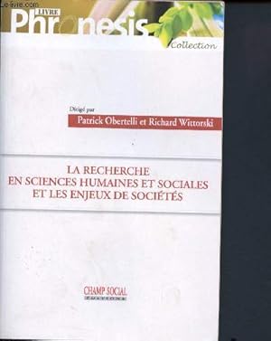 Image du vendeur pour La recherche humaines et sociales et les enjeux de socits - Collection Formation des adultes et professionnalisation mis en vente par Le-Livre