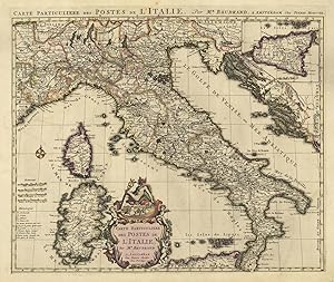 Bild des Verkufers fr Carte Particuliere des Postes de l'Italie zum Verkauf von Sergio Trippini