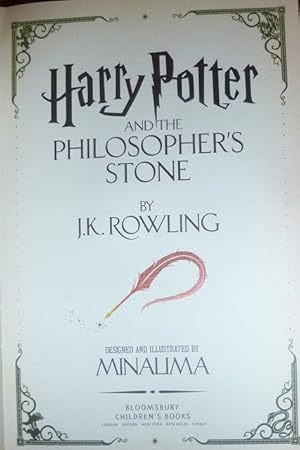 Minalima Signed Edition Harry Potter & the Philosopher's Stone 1st/1st