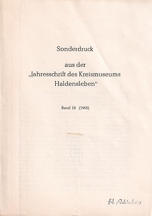 Image du vendeur pour Zum Vorkommen der Fledermuse im Kreis Haldensleben mis en vente par Clivia Mueller