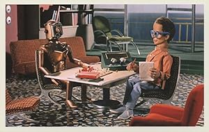 Brains & Braman The Robot Gerry Anderson 's Thunderbirds Postcard