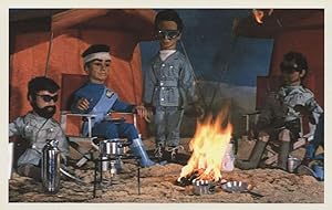 Scott Tracy Brains Wilson Lindsay Camping Thunderbirds Postcard