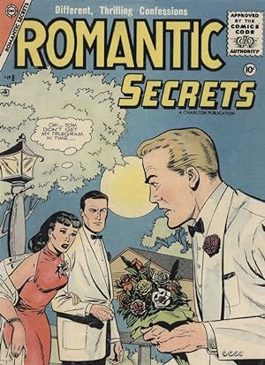 Seller image for Romantic Secrets 1950s Comic Book Love Telegram Postcard for sale by Postcard Finder