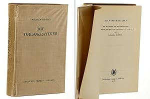 Bild des Verkufers fr Die Vorsokratiker. Die Fragmente und Quellenberichte. bersetzt und mit einer Einleitung versehen. zum Verkauf von Antiquariat Lehmann-Dronke