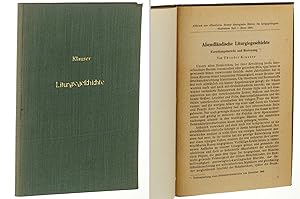 Seller image for Abendlndische Liturgiegeschichte. Forschungsbericht und Besinnung. (Abdruck aus: Eleutheria. Bonner theologische Bltter fr kriegsgefangene Studenten; 1944,1). for sale by Antiquariat Lehmann-Dronke