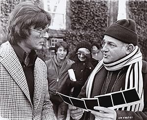 Image du vendeur pour Marathon Man (Original photograph of Robert Evans, director John Schlesinger, and Dustin Hoffman on the set of the 1976 film) mis en vente par Royal Books, Inc., ABAA