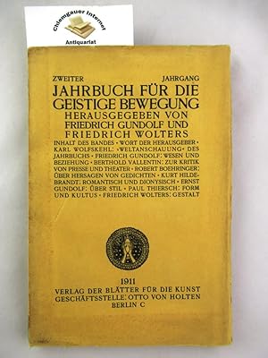 Jahrbuch für die geistige Bewegung. ZWEITER Jahrgang.