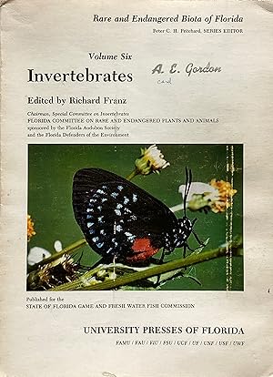 Rare and endangered biota of Florida: vol. 6, Invertebrates