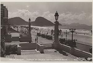 Rio de Janeiro Palace Hotel Copacabana Brasil Real Photo Postcard