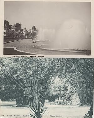 Rio De Janeiro Jardim Gloria Water Splash Brasil RPC 2x Postcard