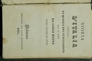 Imagen del vendedor de Storia d'Italia continuata da quella del Guicciardini sino al 1789 - Vol. IV a la venta por Antica Libreria di Bugliarello Bruno S.A.S.