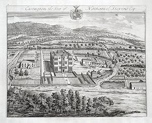 EASINGTON, AMPNEY St.PETER, Gloucestershire, Johannes KIP antique print 1768