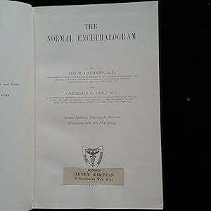 Seller image for The Normal Encephalogram for sale by Nineveh Books