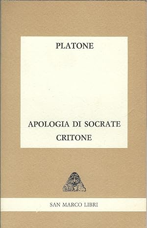 Immagine del venditore per APOLOGIA DI SOCRATE CRITONE A CURA DI SANDRO VARAGNOLO venduto da Libreria Rita Vittadello