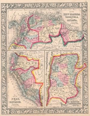 Map of New Granada, Venezuela, and Guiana / Map of Peru, and Equador / Map of the Argentine Confe...