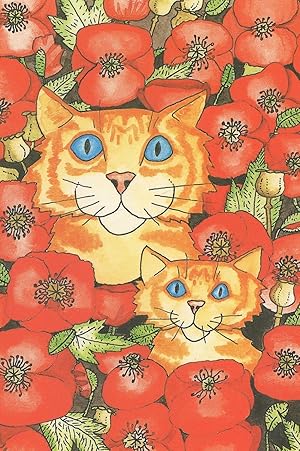 Imagen del vendedor de Cats In Poppy Patch Poppies Olivers Elizabeth Titcomb Postcard a la venta por Postcard Finder