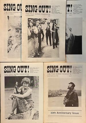 SING OUT! The Folk Song Magazine; Lot of 5 Issues; Volume 28, Numbers 2-6