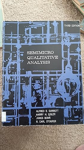 Image du vendeur pour Semimicro Qualitative Analysis mis en vente par Darby Jones